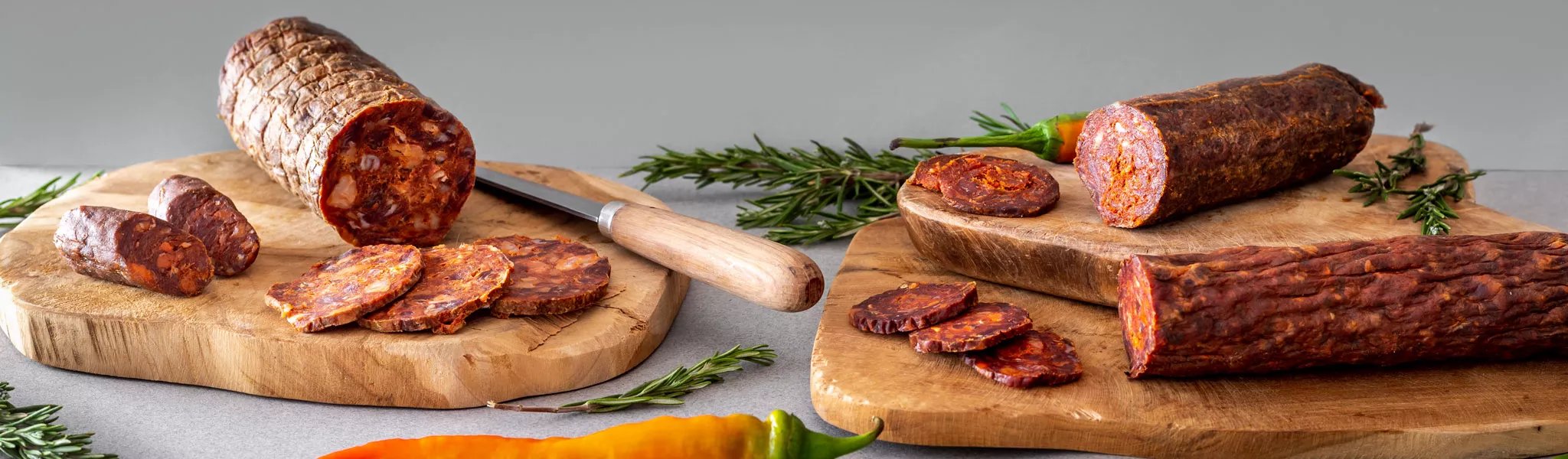 Chorizo halal, découvrez notre collection de chorizo de boeuf, d'agneau et de cerf halal.