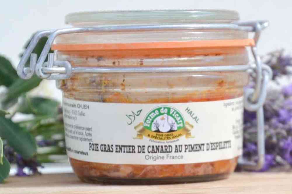 Foie gras halal au piment d'Espelette