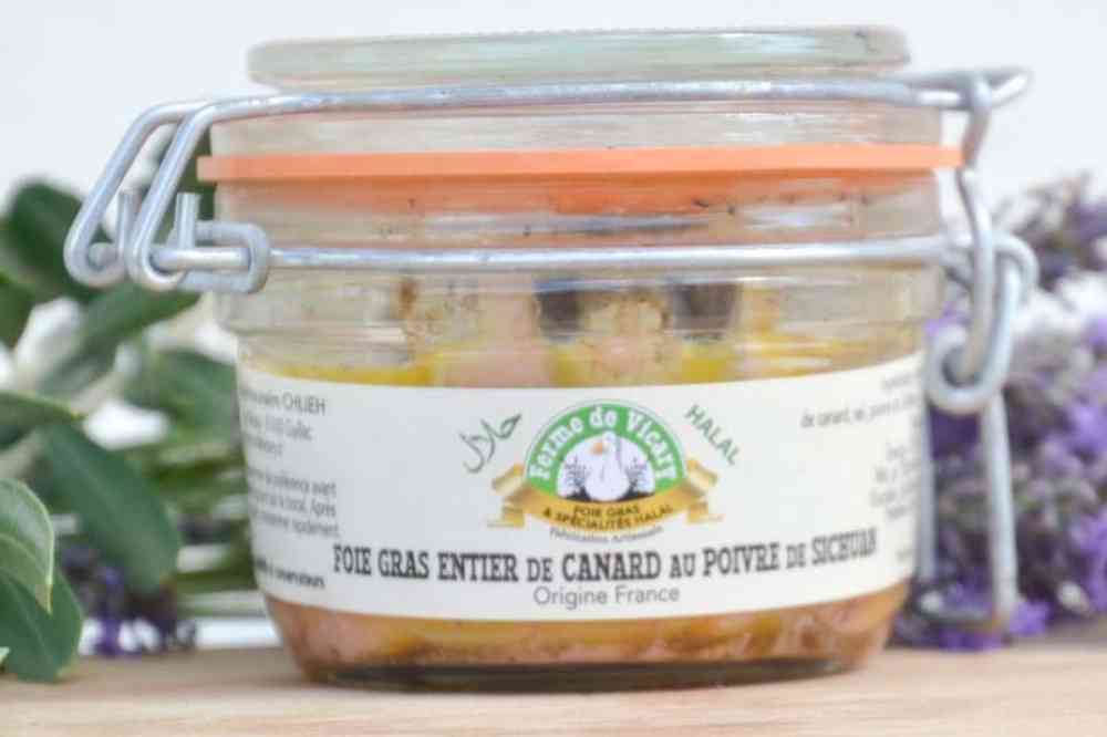 Foie gras halal au poivre de Sichuan | foie gras halal de qualité