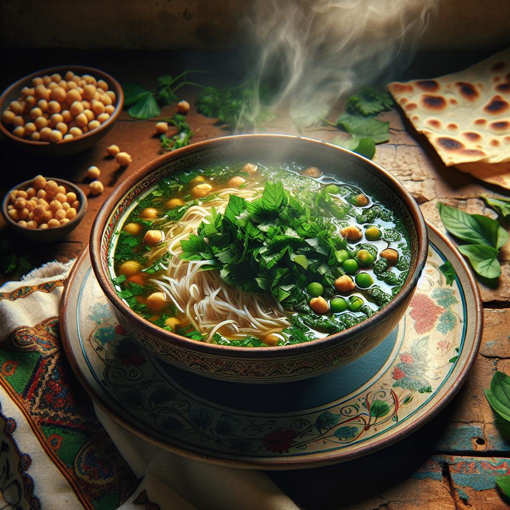 Soupe ash reshteh iranienne : recette traditionnelle d'Iran réussie