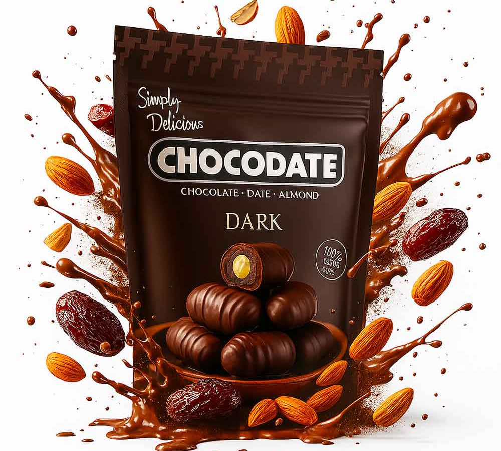 dattes au chocolat Dubai noir
