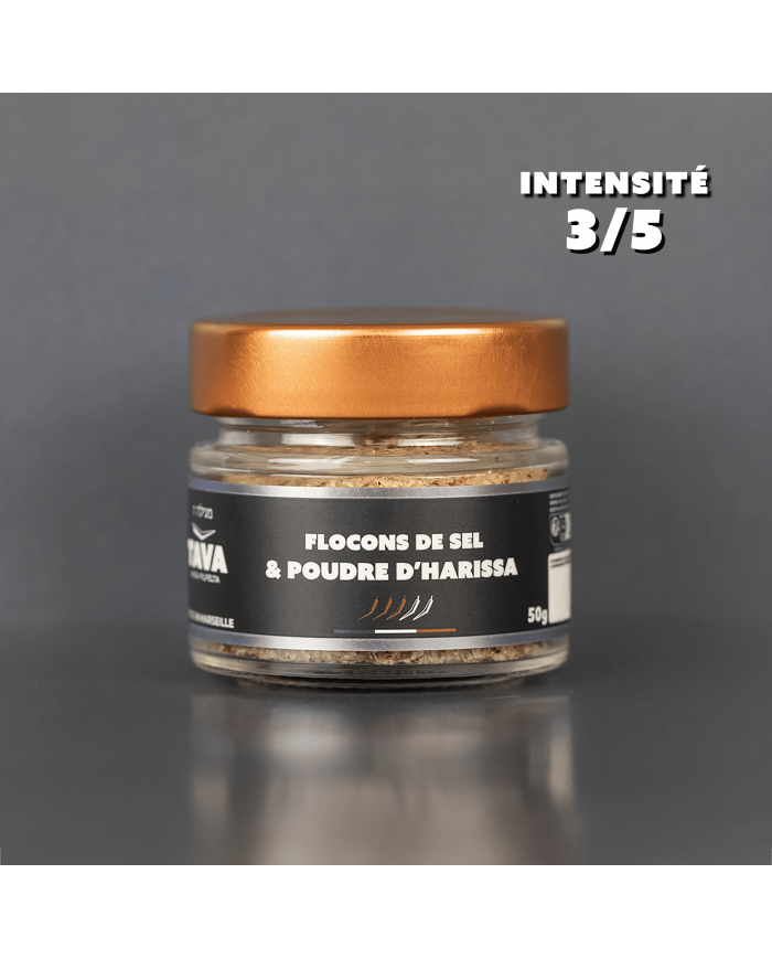 Pot de flocons de sel de Maldon à la harissa Tava Hada Pilpelta 50 g