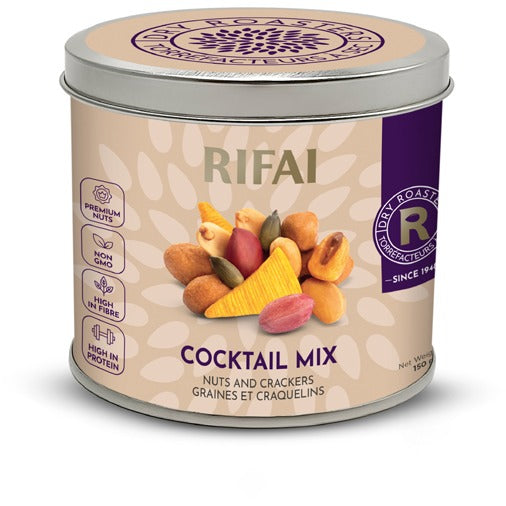 Boîte métal du mélange apéritif cocktail Rifai 150 g