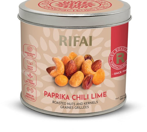 Boîte métal du mélange apéritif paprika, chili et citron vert Rifai 150 g