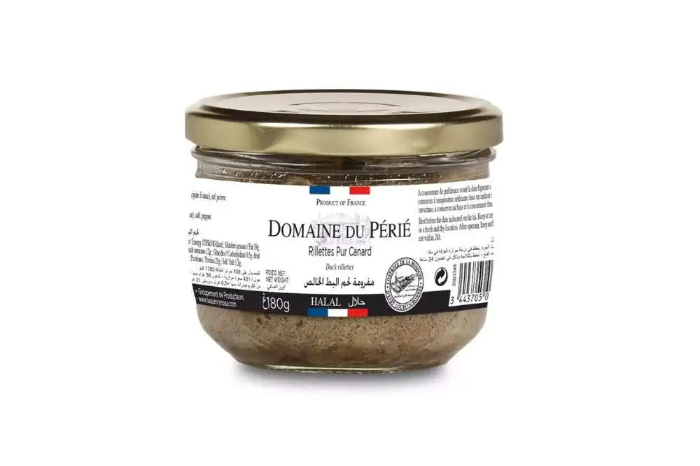 Rillettes halal pur canard France Domaine du Périé