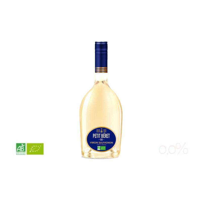 Virgin sauvignon BIO, vin blanc sans alcool halal