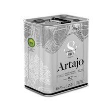 huile d'olive bio arbequina en bidon metal