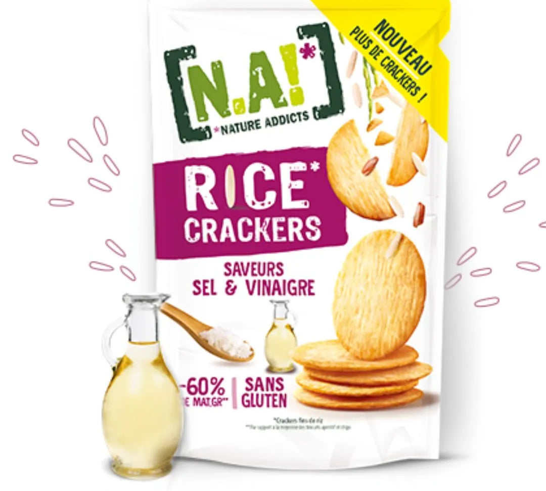 N.A! Rice crackers sel et vinaifre Nature Addicts