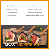 Box raclette halal , fromage au lait cru 